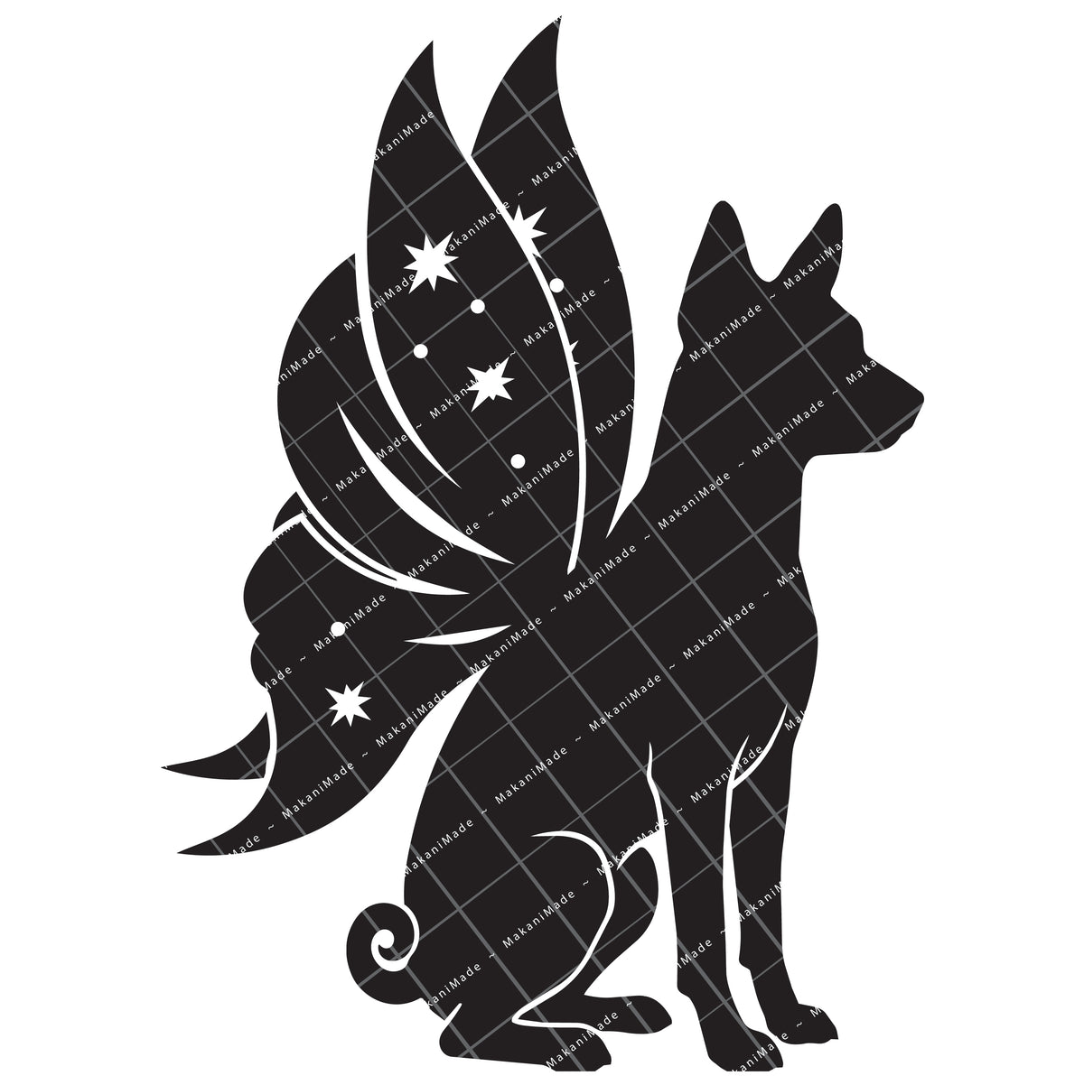 Fairy Wing Basenji Decal