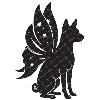 Fairy Wing Basenji Decal