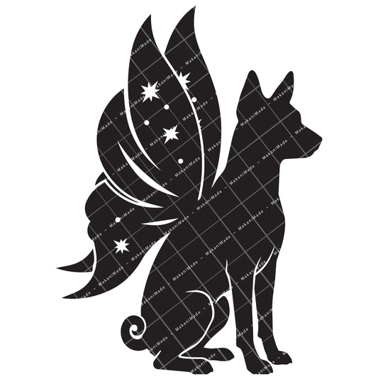 Fairy Wing Basenji Decal