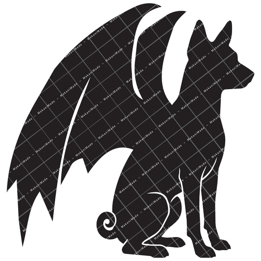 Dragon Wing Basenji Decal