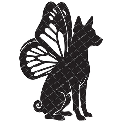 Monarch Wing Basenji Decal