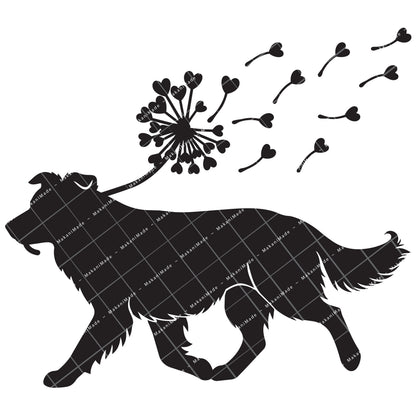 Dandelion Fluff Border Collie Decal