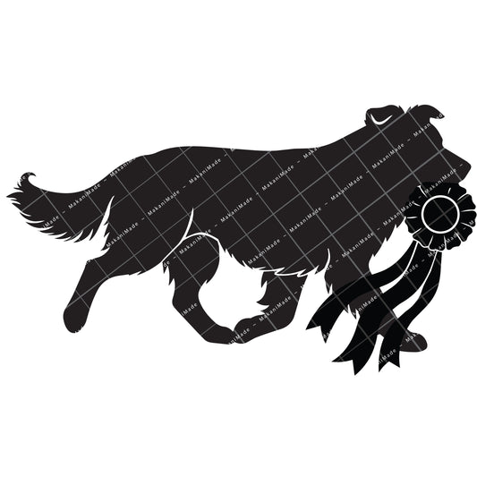 Rosette Winner Border Collie Decal