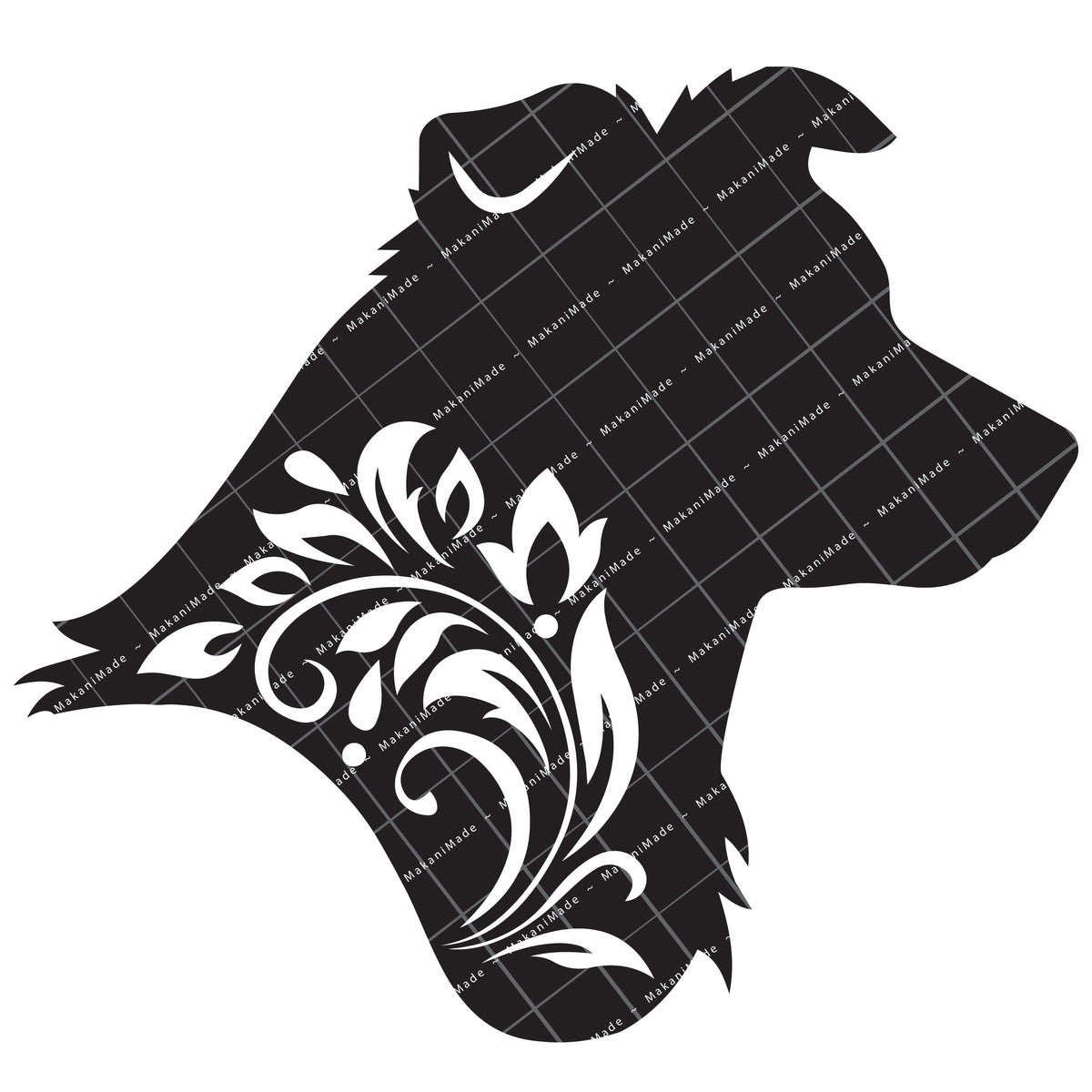 Profile Cutout Border Collie Decal