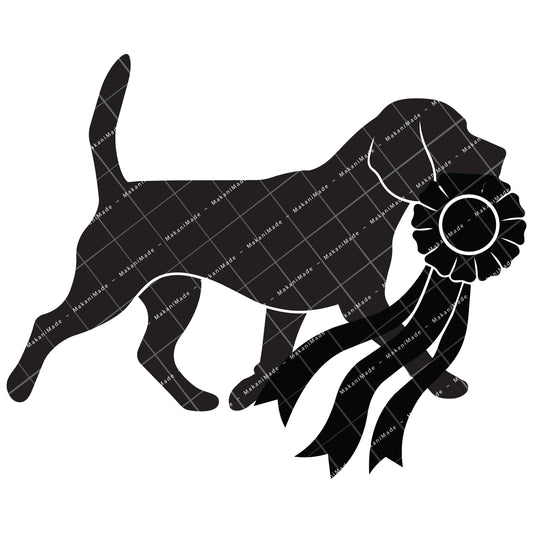 Rosette Winner Beagle Decal