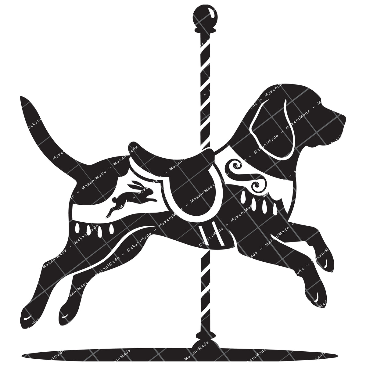 Carousel Beagle Decal