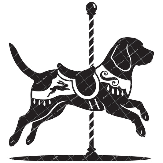 Carousel Beagle Decal