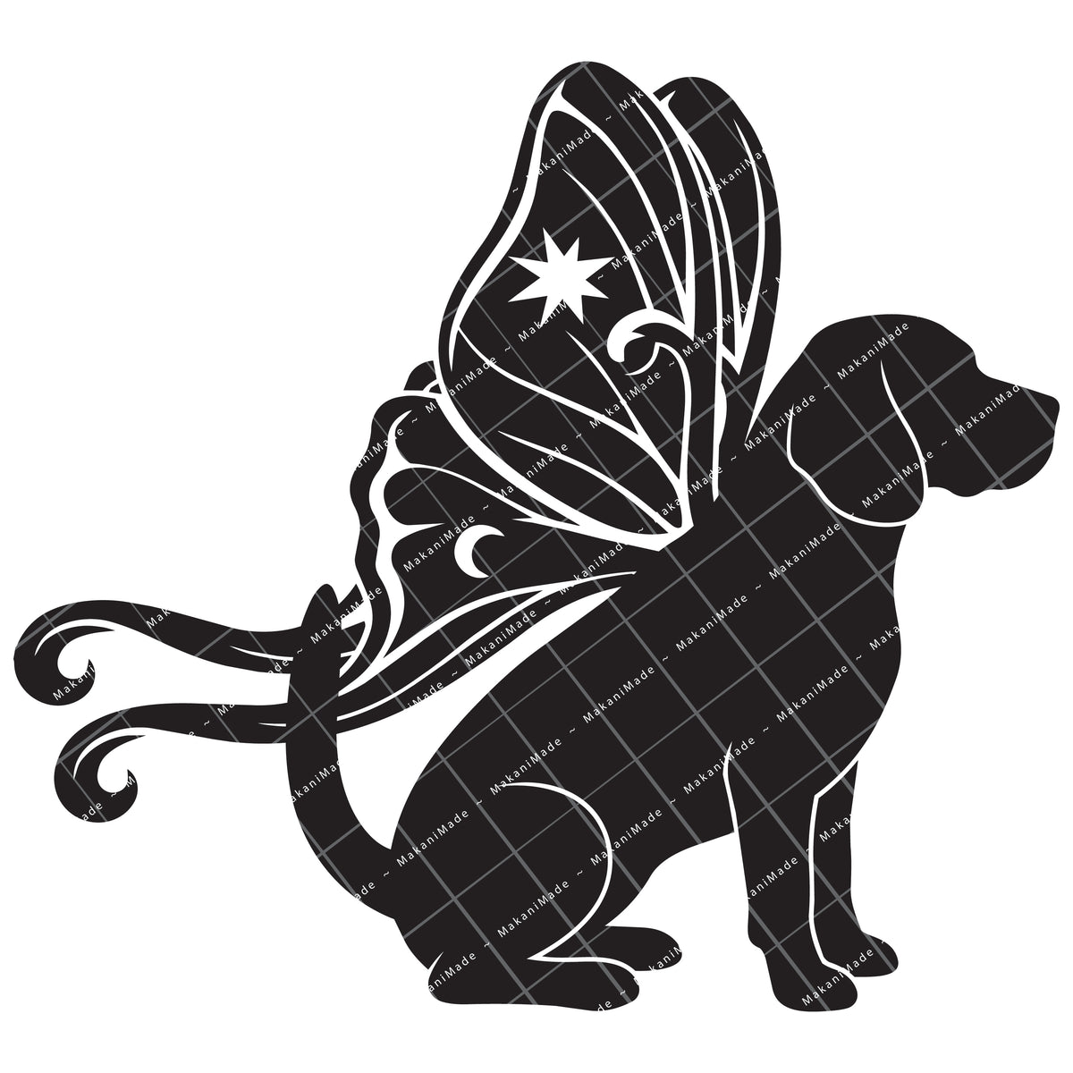 Moth Wing Beagle Decal
