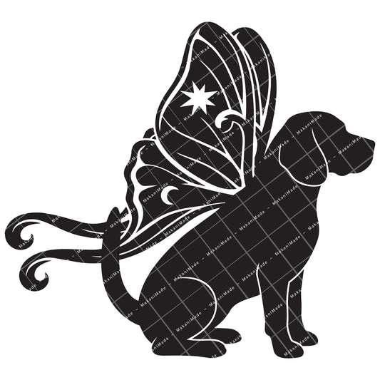 Moth Wing Beagle Decal