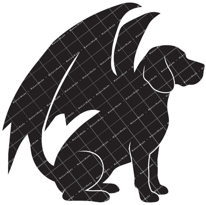 Dragon Wing Beagle Decal