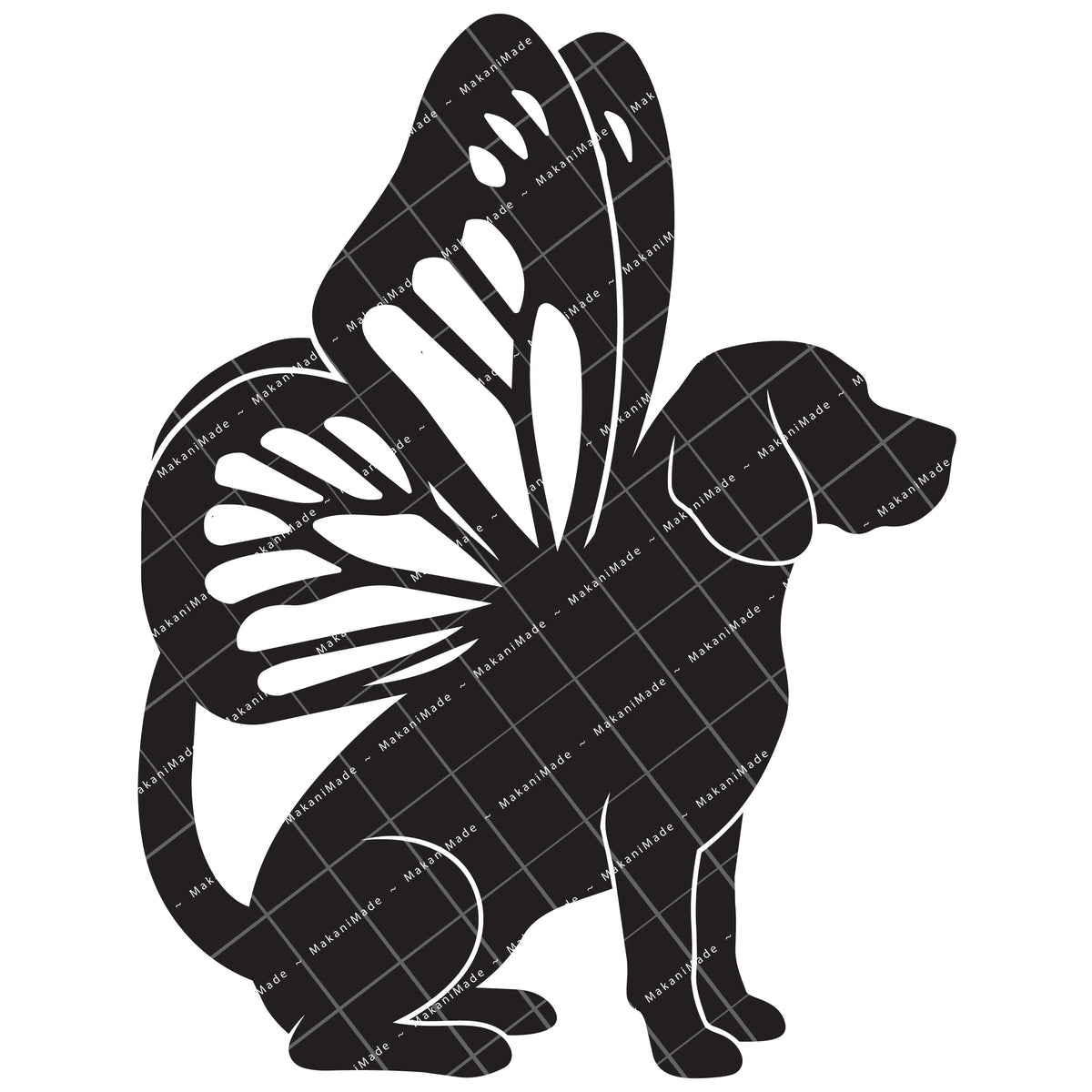 Monarch Wing Beagle Decal