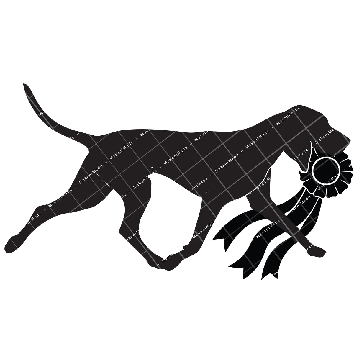 Rosette Winner Bluetick Coonhound Decal