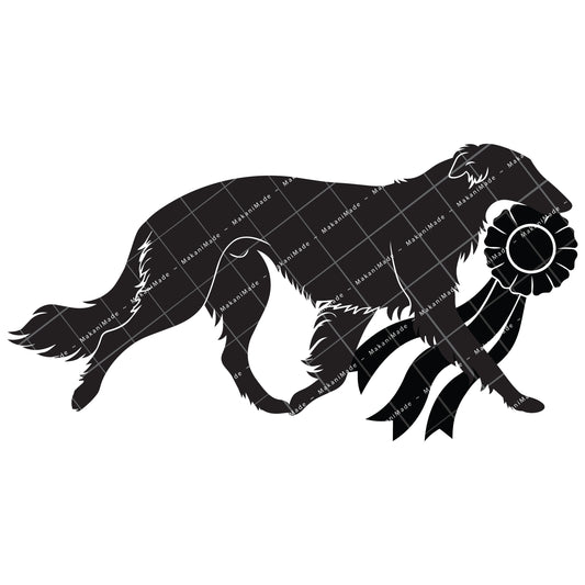 Rosette Winner Borzoi Decal