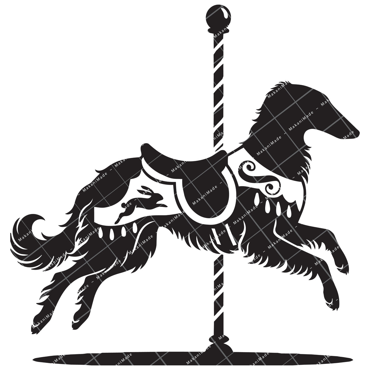 Carousel Borzoi Decal