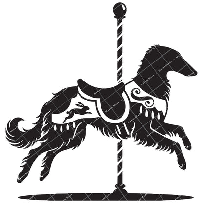 Carousel Borzoi Decal