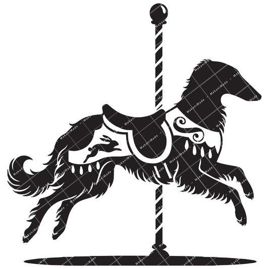 Carousel Borzoi Decal