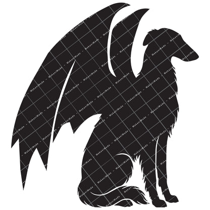 Dragon Wing Borzoi Decal