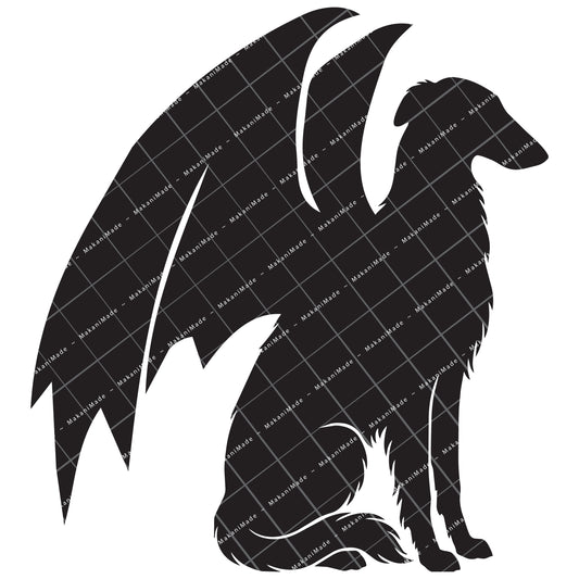 Dragon Wing Borzoi Decal