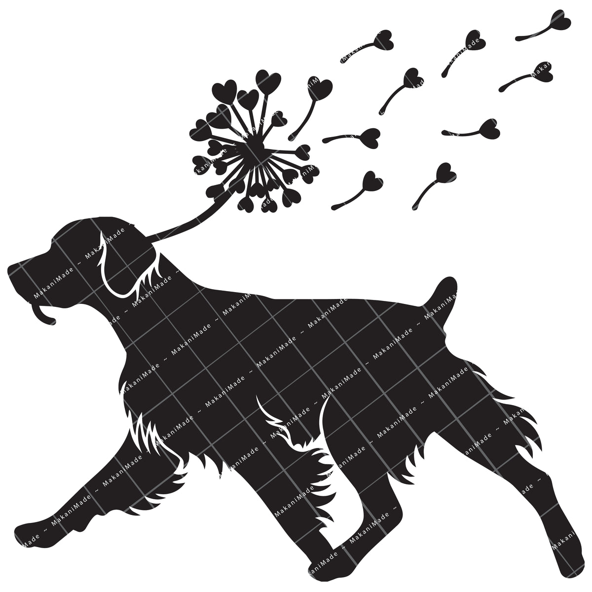 Dandelion Fluff Brittany Decal
