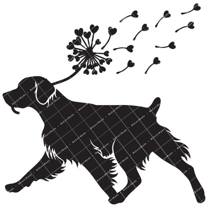 Dandelion Fluff Brittany Decal