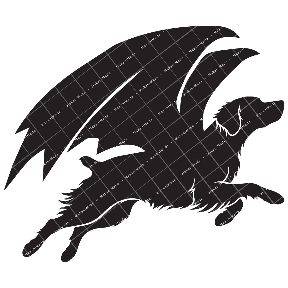 Leaping Dragon Brittany Decal
