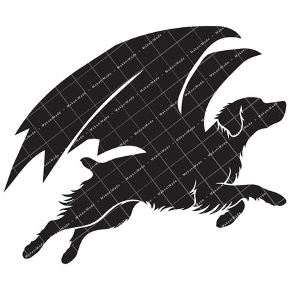 Leaping Dragon Brittany Decal