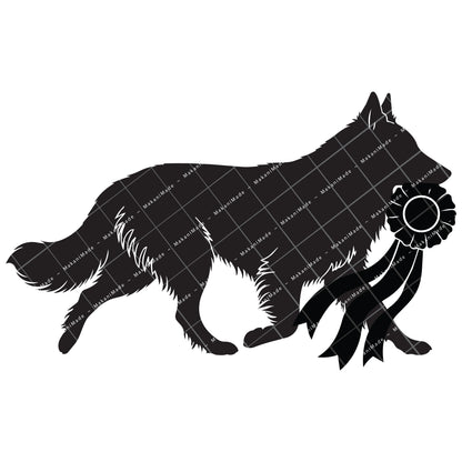 Rosette Winner Groenendael (Belgian Sheepdog) Decal