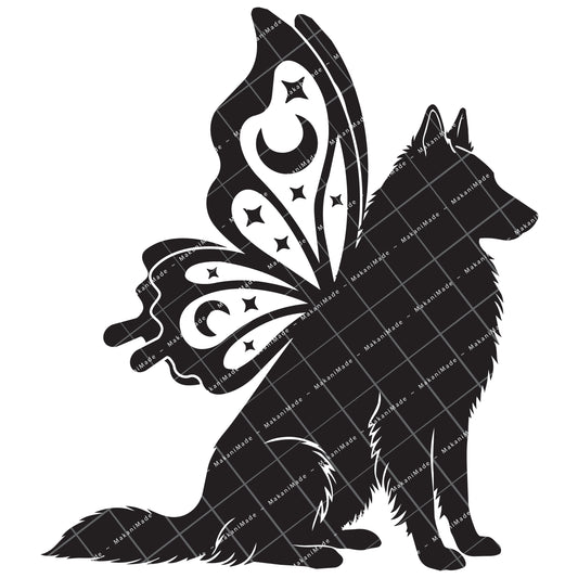 Butterfly Wing Groenendael (Belgian Sheepdog) Decal