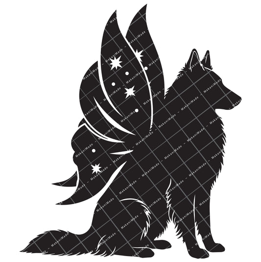 Fairy Wing Groenendael (Belgian Sheepdog) Decal