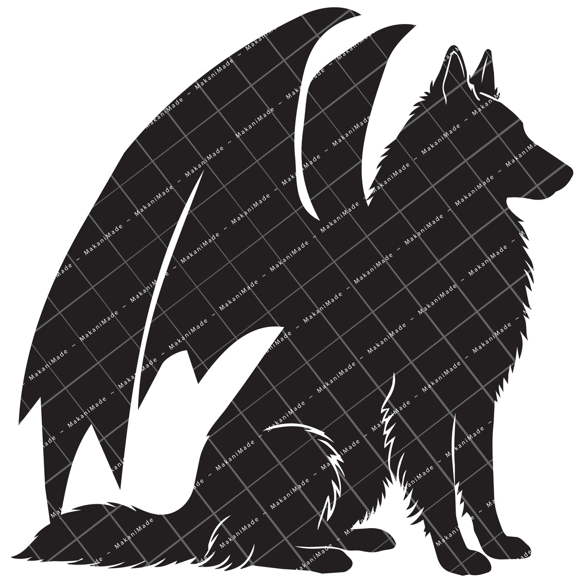 Dragon Wing Groenendael (Belgian Sheepdog) Decal