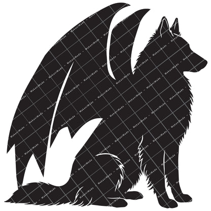Dragon Wing Groenendael (Belgian Sheepdog) Decal