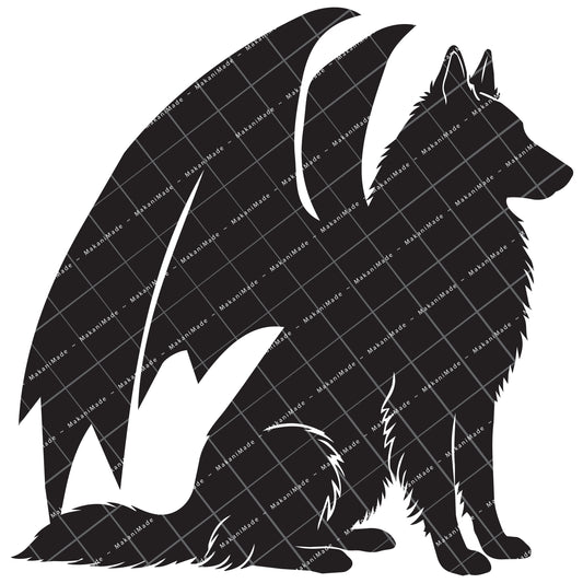 Dragon Wing Groenendael (Belgian Sheepdog) Decal