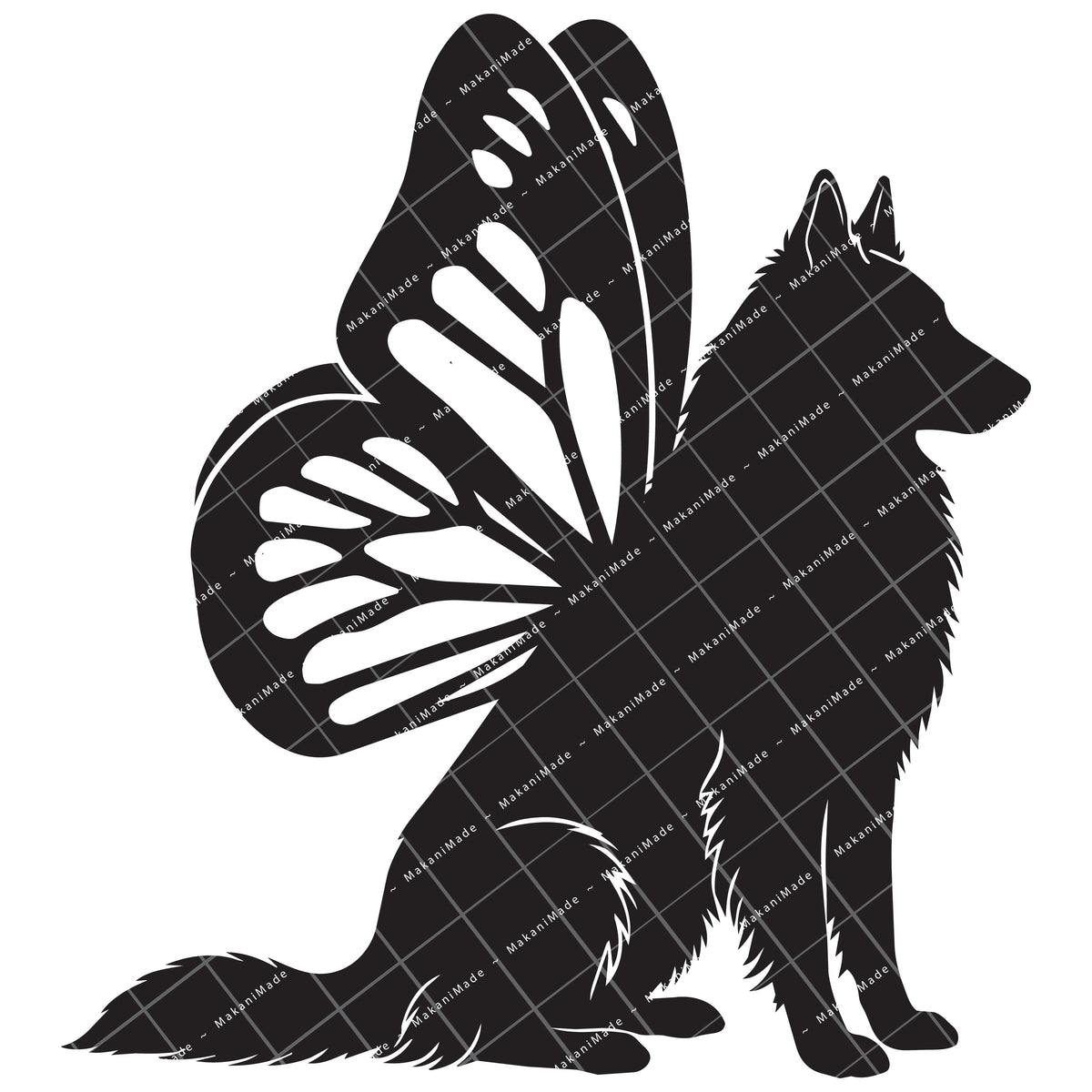Monarch Wing Groenendael (Belgian Sheepdog) Decal