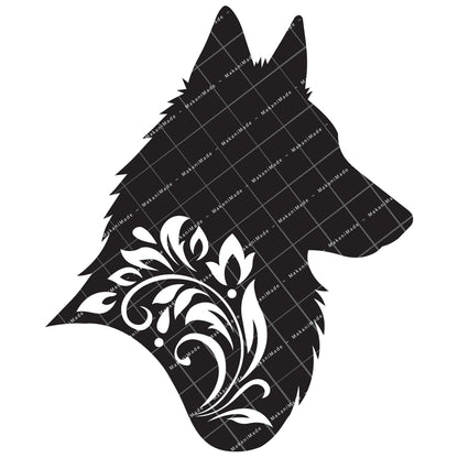 Profile Cutout Groenendael (Belgian Sheepdog) Decal