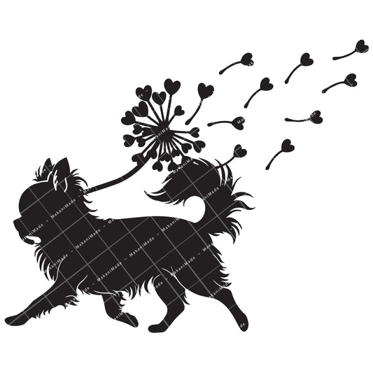 Dandelion Fluff Chihuahua (Long Hair) Decal