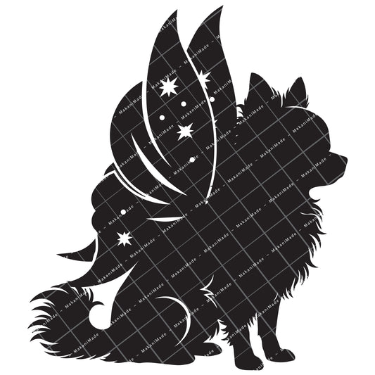 Fairy Wing Chihuahua (Long Hair) Decal