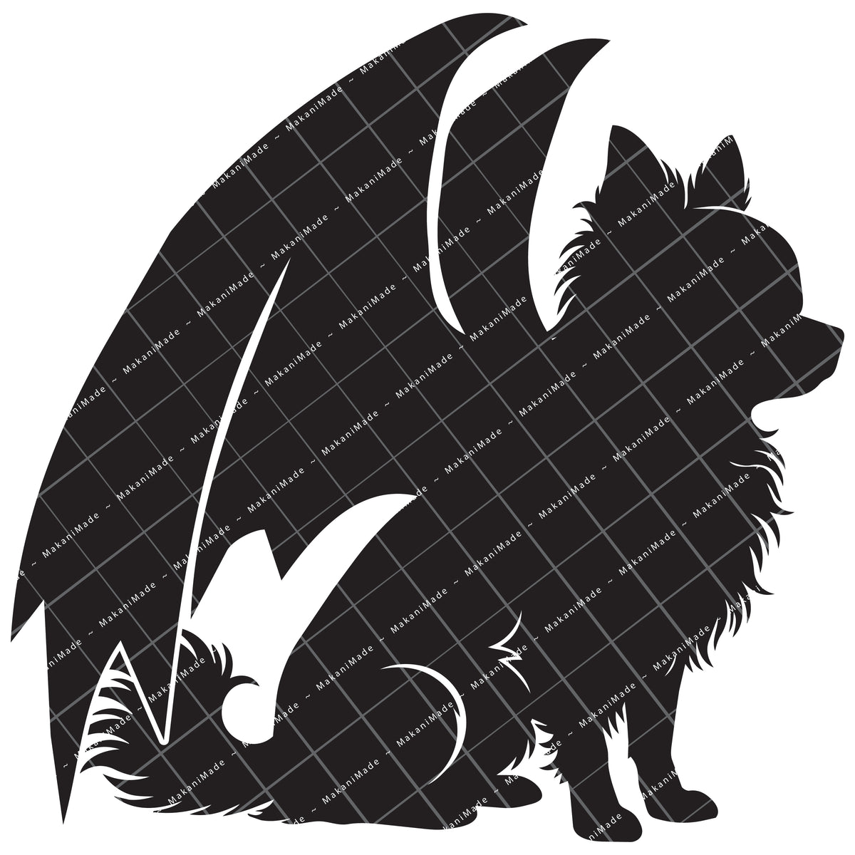 Dragon Wing Chihuahua (Long Hair) Decal
