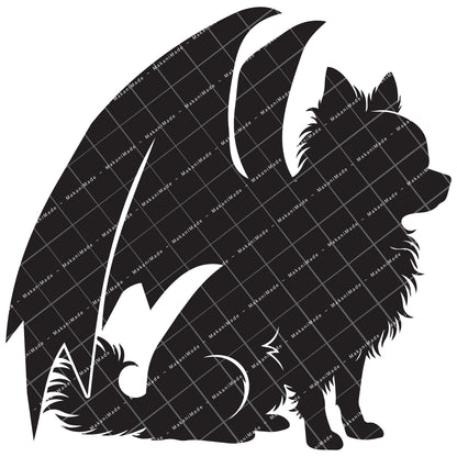 Dragon Wing Chihuahua (Long Hair) Decal