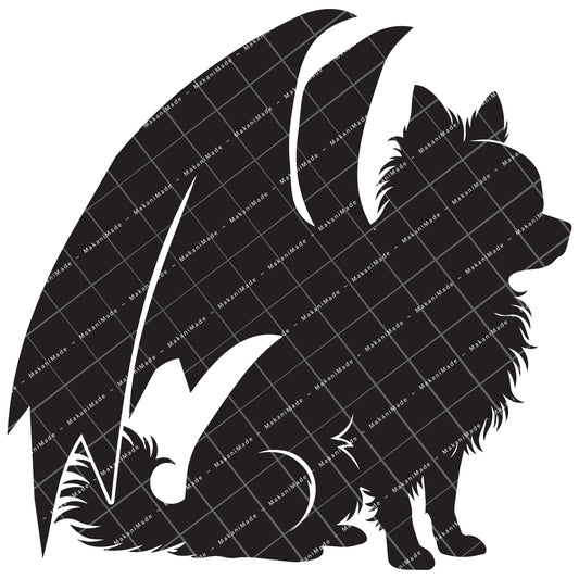Dragon Wing Chihuahua (Long Hair) Decal