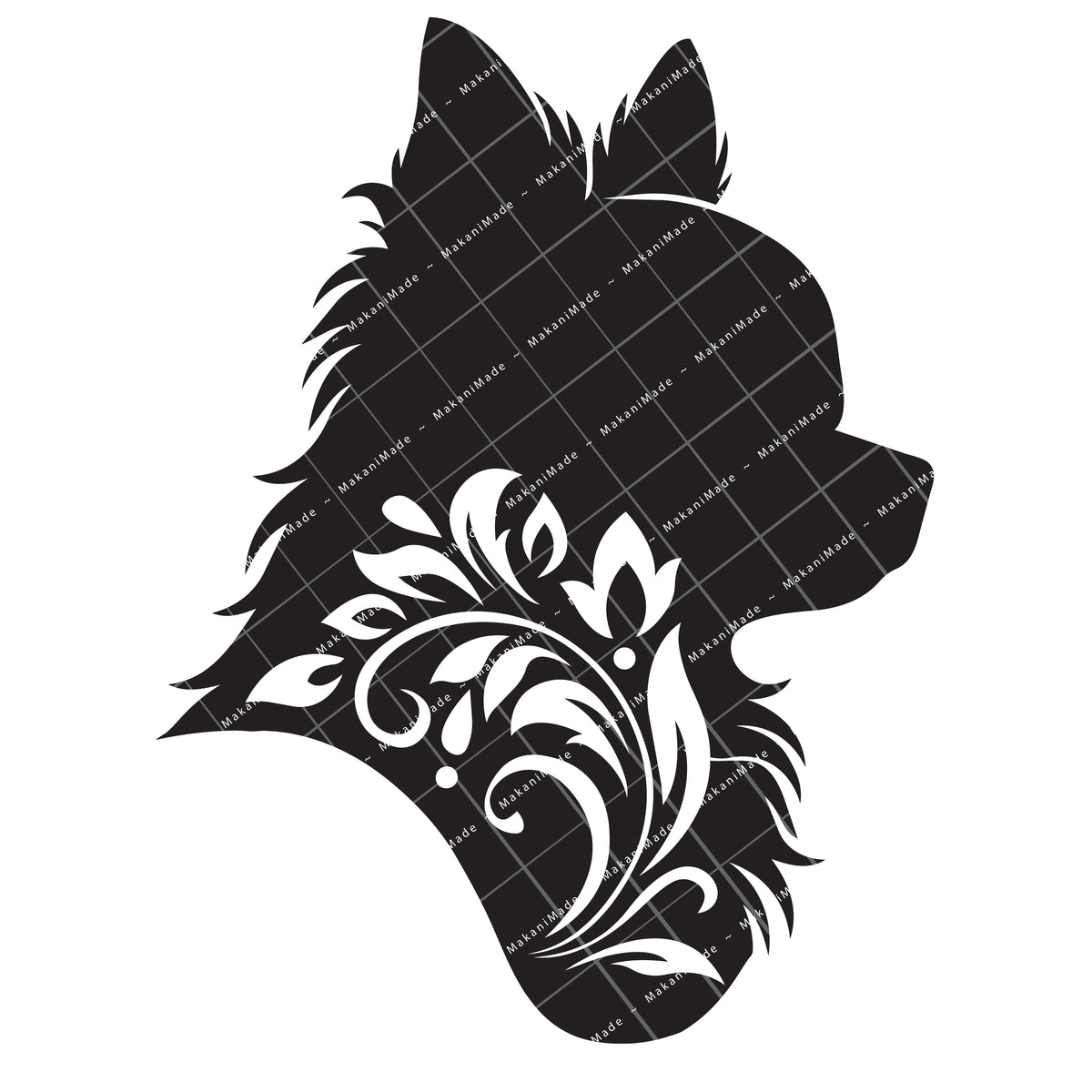 Profile Cutout Chihuahua (Long Hair) Decal
