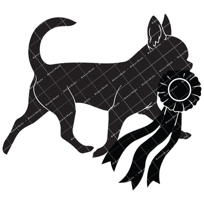 Rosette Winner Chihuahua (Smooth) Decal