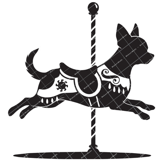 Carousel Chihuahua (Smooth) Decal