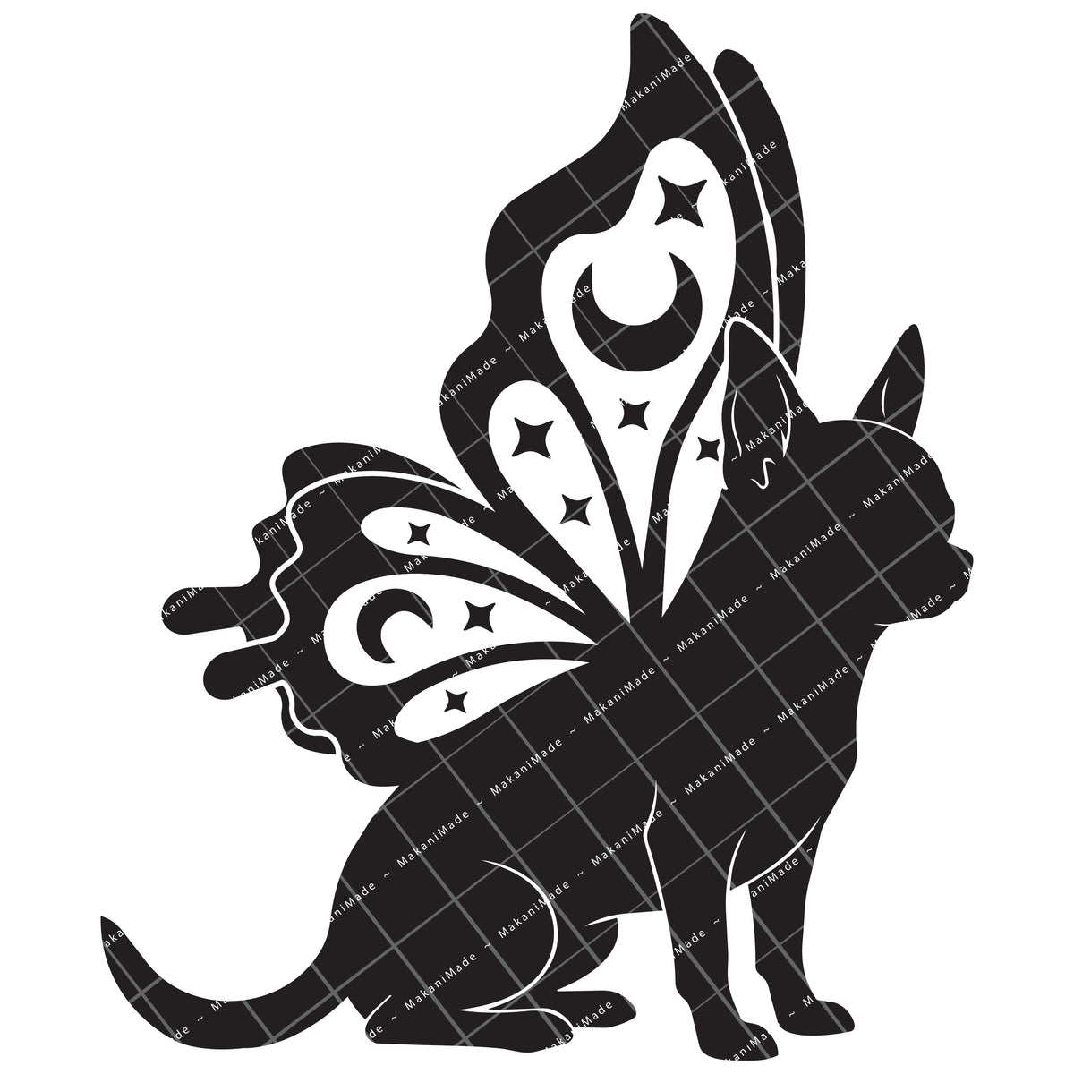 Butterfly Wing Chihuahua (Smooth) Decal
