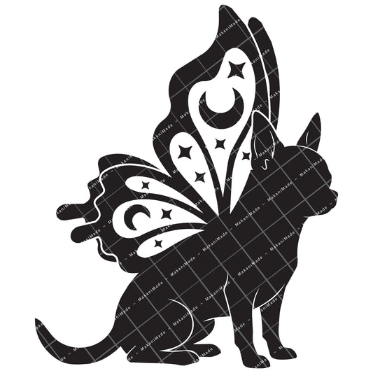 Butterfly Wing Chihuahua (Smooth) Decal