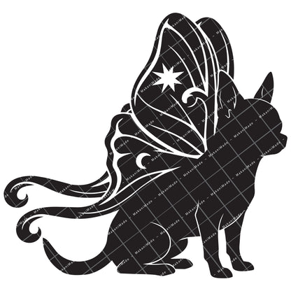 Moth Wing Chihuahua (Smooth) Decal