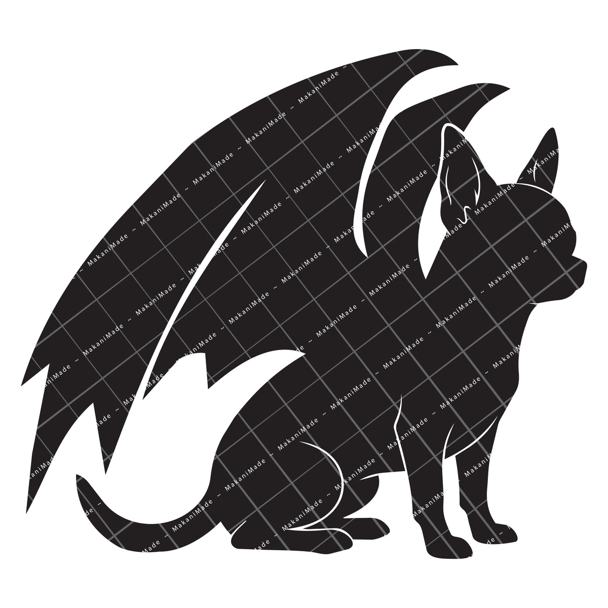 Dragon Wing Chihuahua (Smooth) Decal