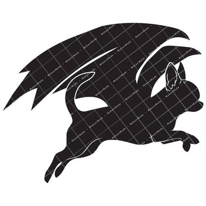 Leaping Dragon Chihuahua (Smooth) Decal