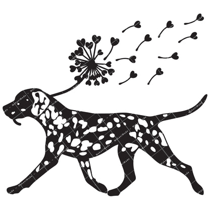 Dandelion Fluff Dalmatian Decal