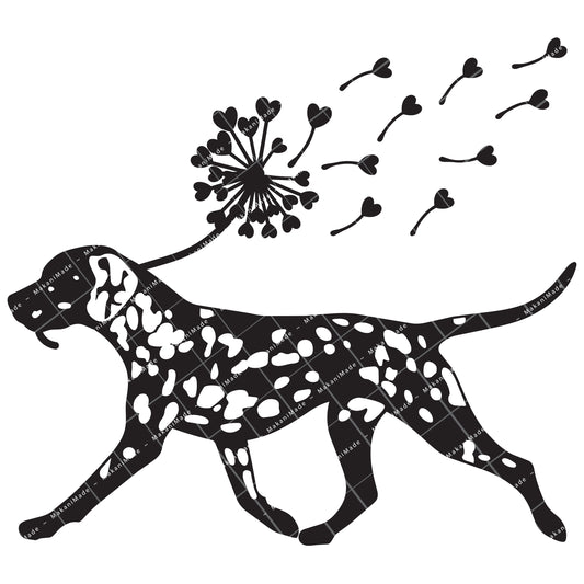 Dandelion Fluff Dalmatian Decal