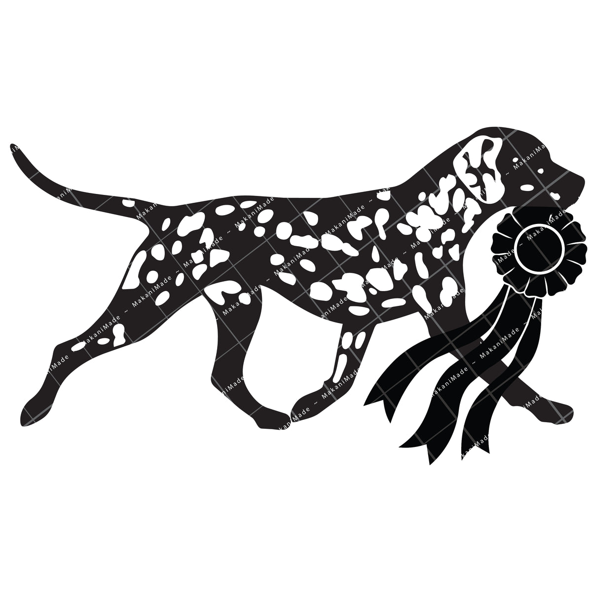 Rosette Winner Dalmatian Decal